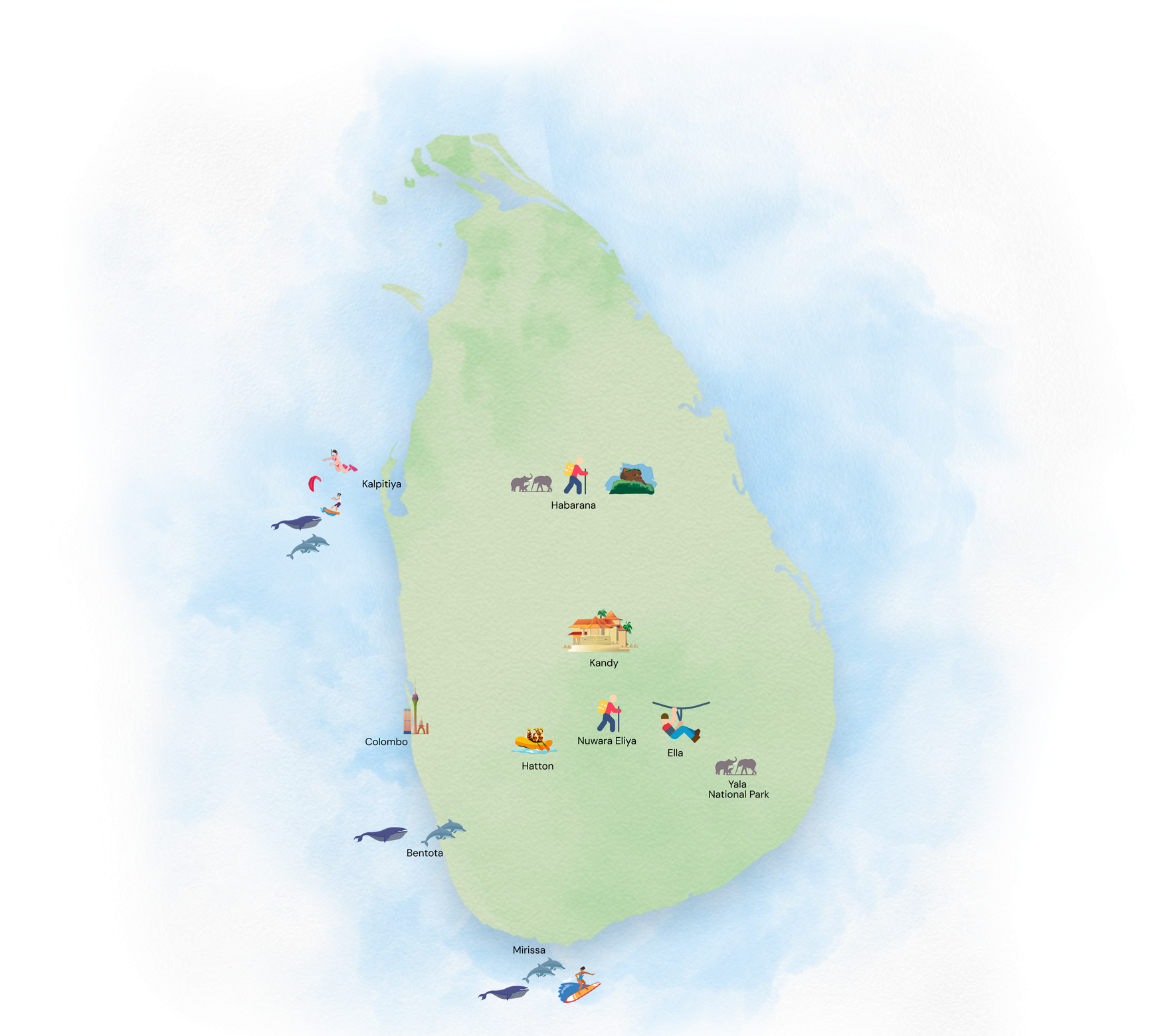 Adventure Tours map