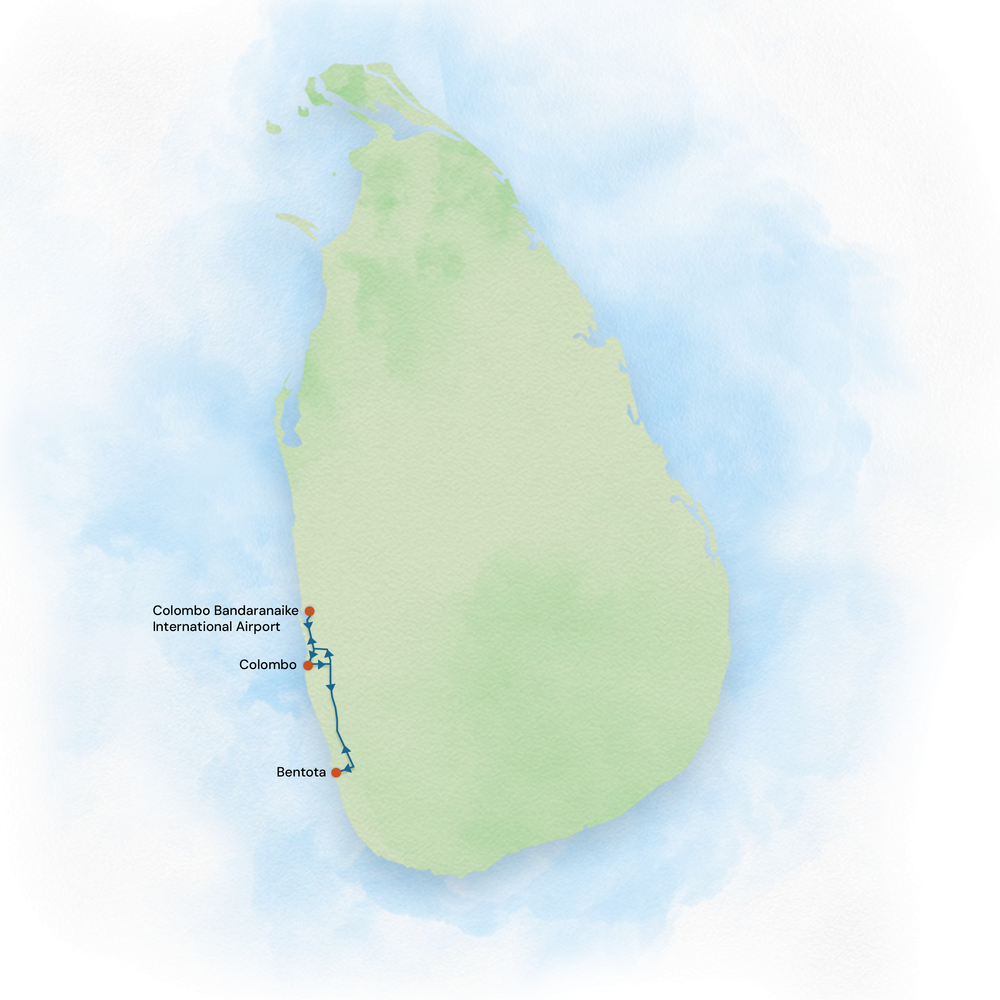 srilanka map