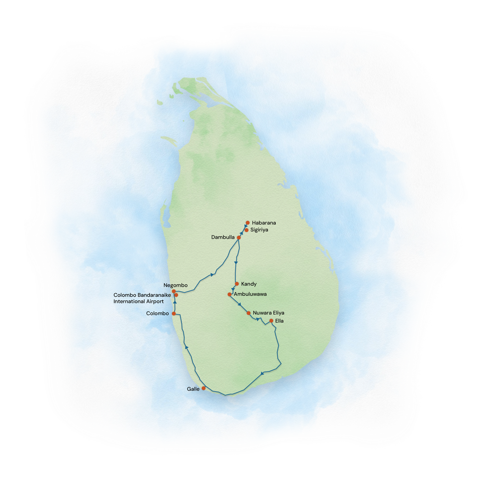 srilanka map