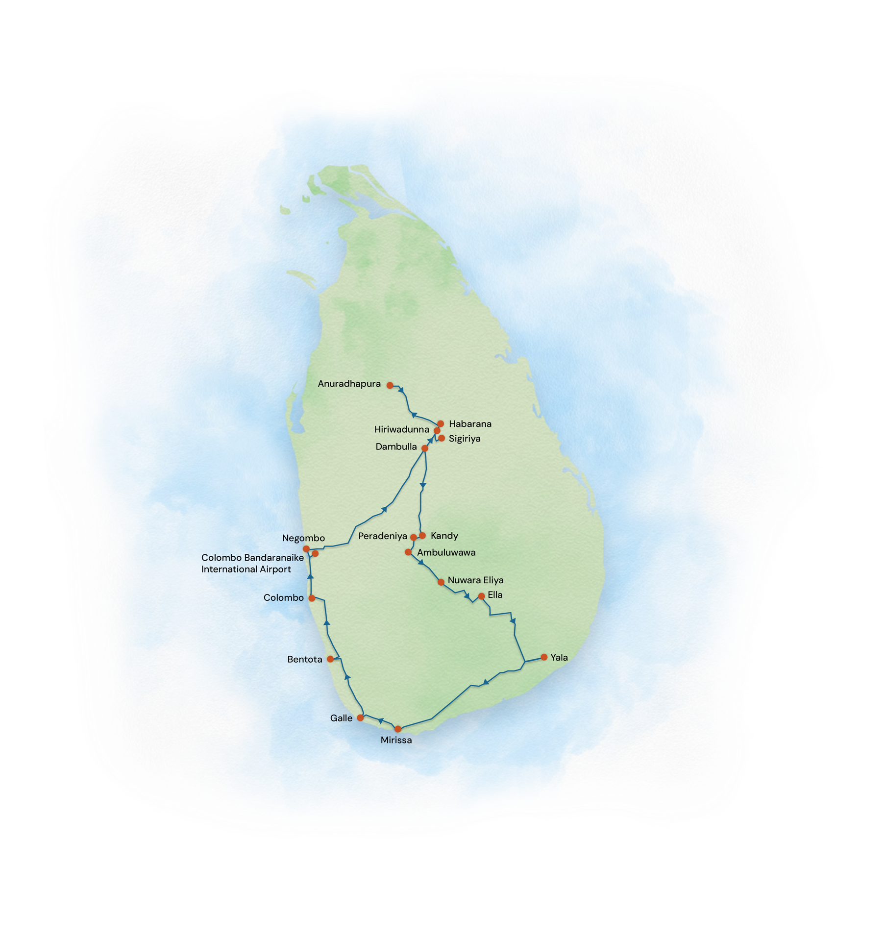 srilanka map