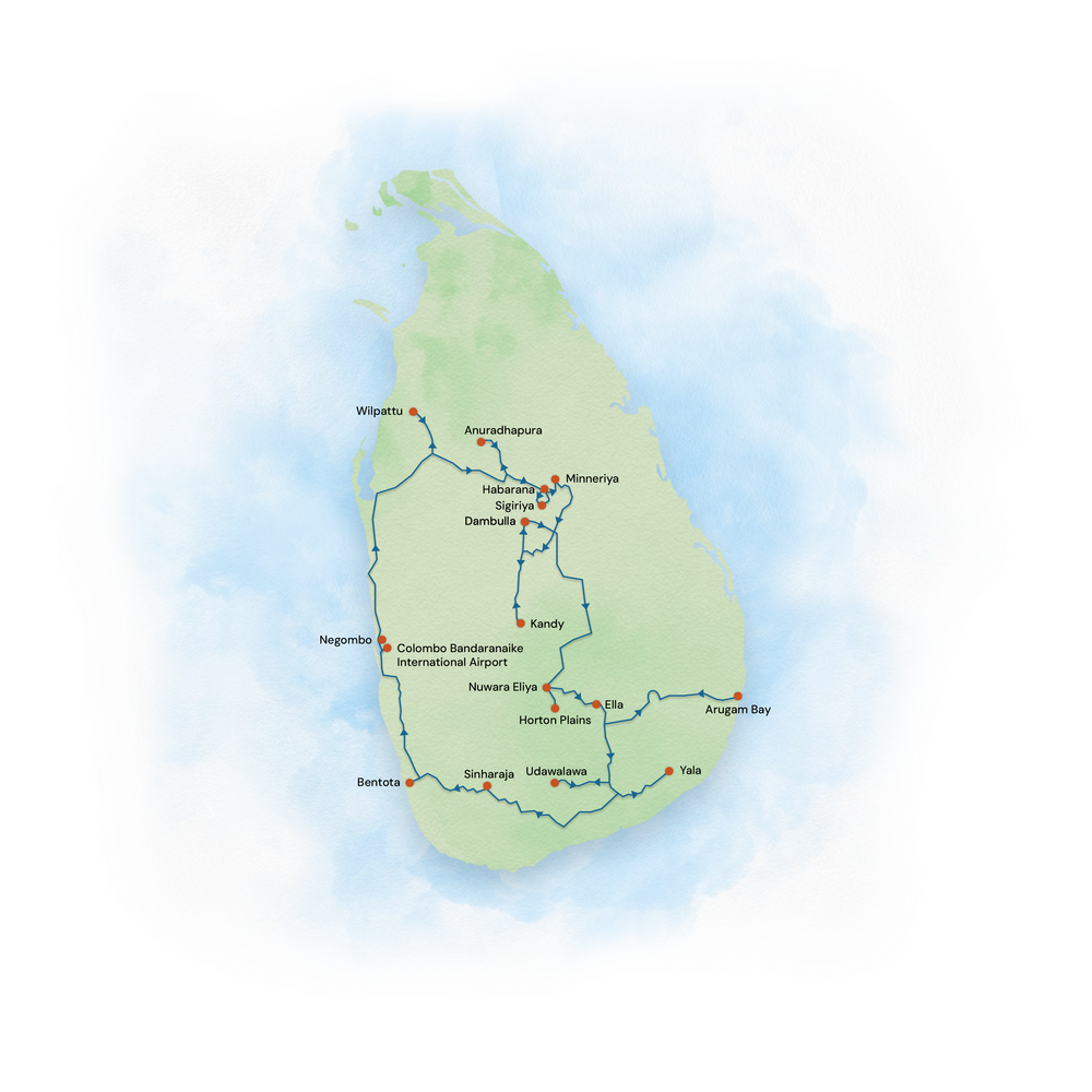 srilanka map