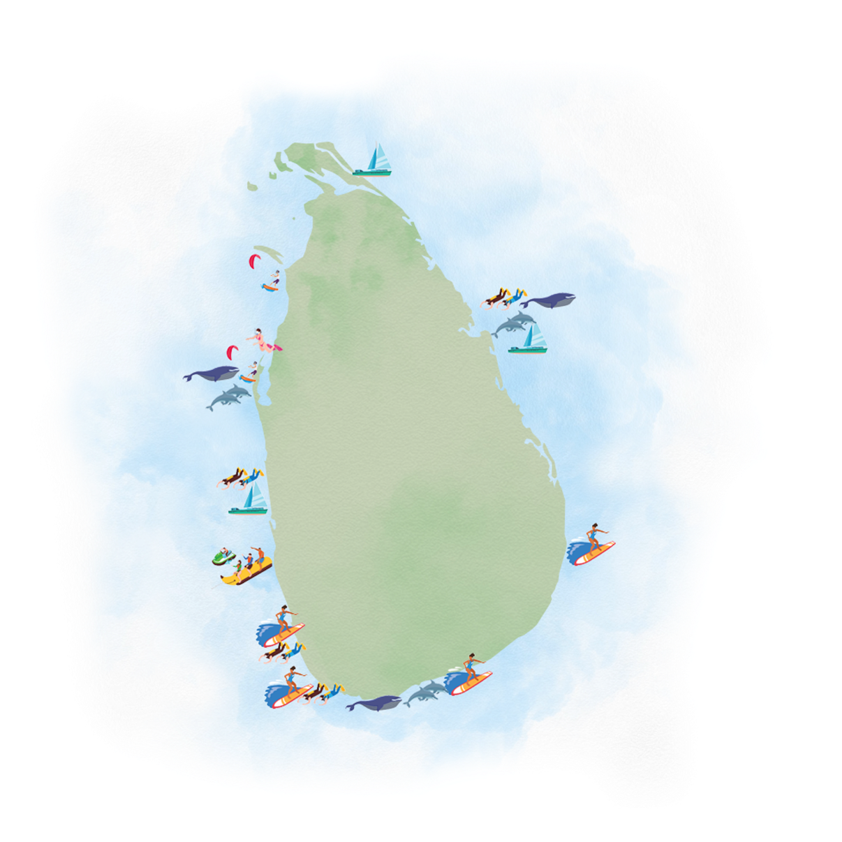 Beach | Water map
